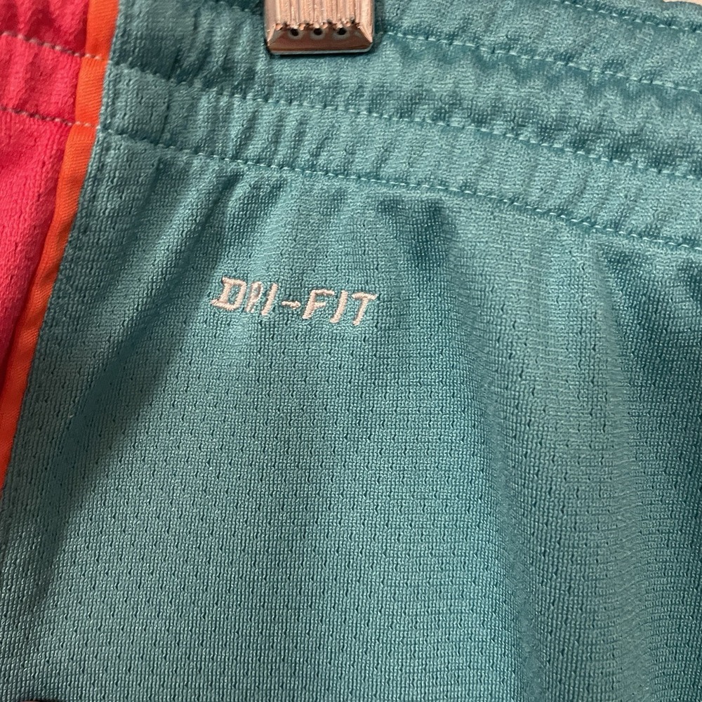 Nike Dri-Fit Women's Running Shorts‎ Sz M Magenta Pink and Aqua/Blue green - Picture 2 of 6